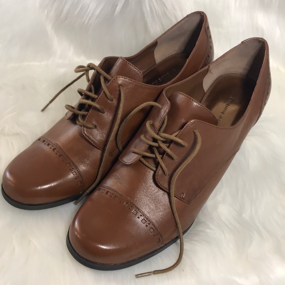 Etienne Aigner Womens Leather Lace Up Heel Sz 10M